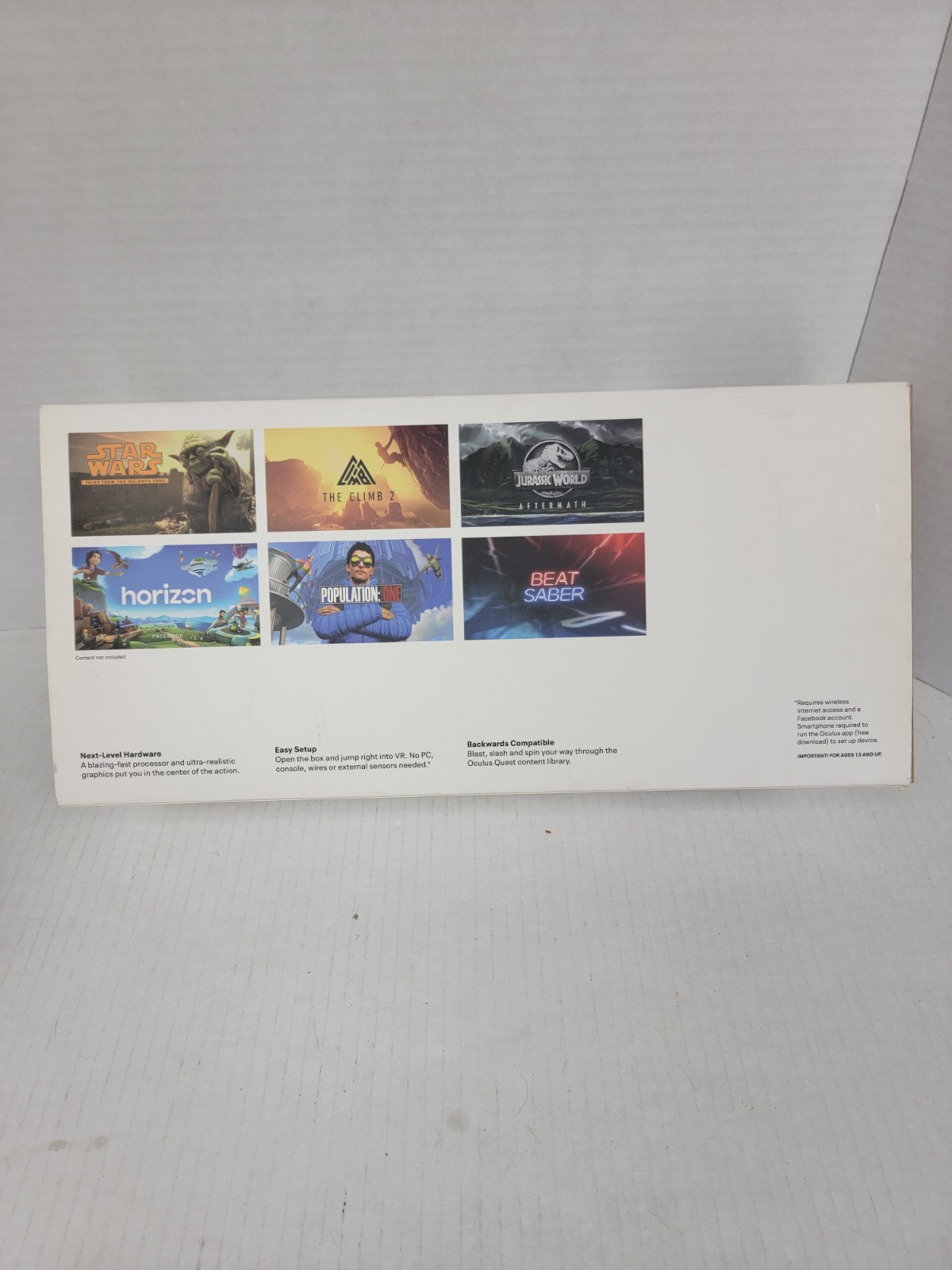 Meta Oculus Quest 2 VR Headset Used With Box