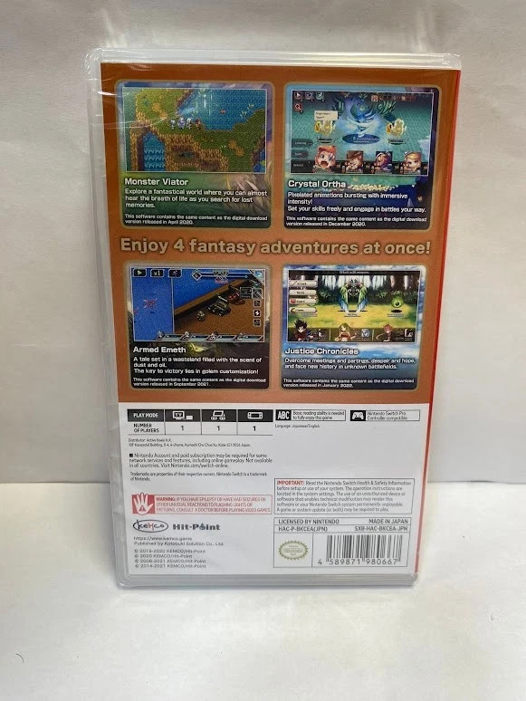 Kemco RPG Selection Vol. 7 & Vol. 8 Switch Brand New Bundle Special [RPG]