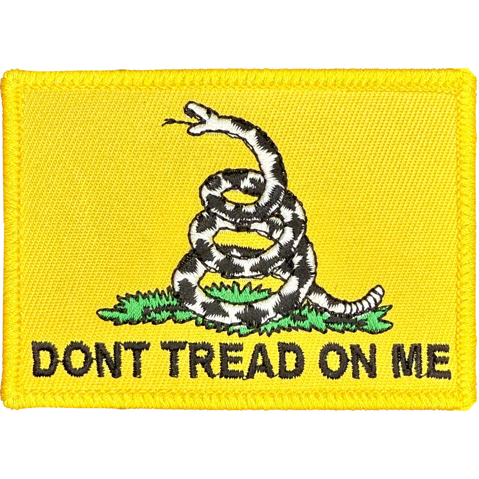 GADSDEN FLAG PATCH: Don't Tread on Me (YELLOW)