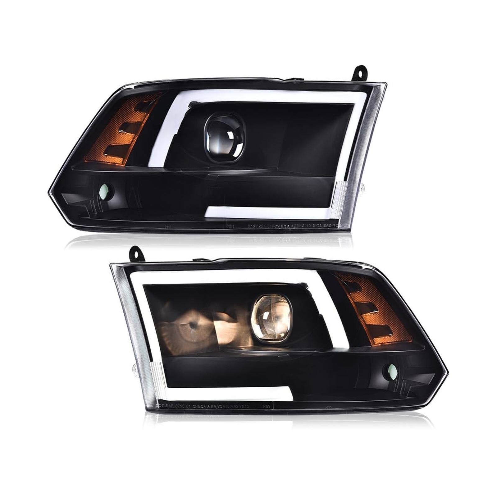 G-PLUS LED DRL Headlights Fit Dodge Ram 1500 2500 3500 2009-2012(New Body), N...