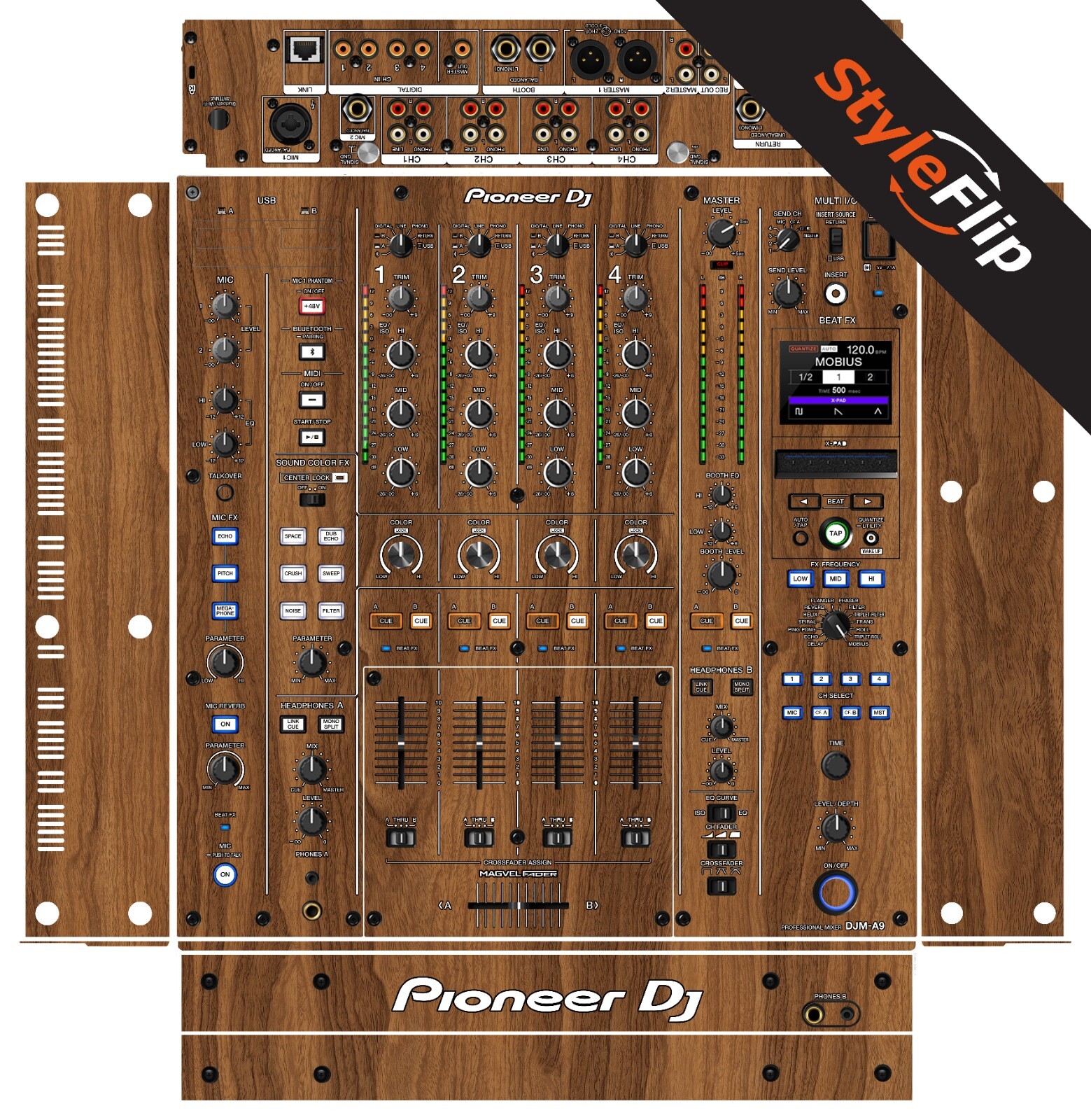 Pioneer DJM-A9 Skin | Wood Design 2  | Protective Decal | StyleFlip Skins