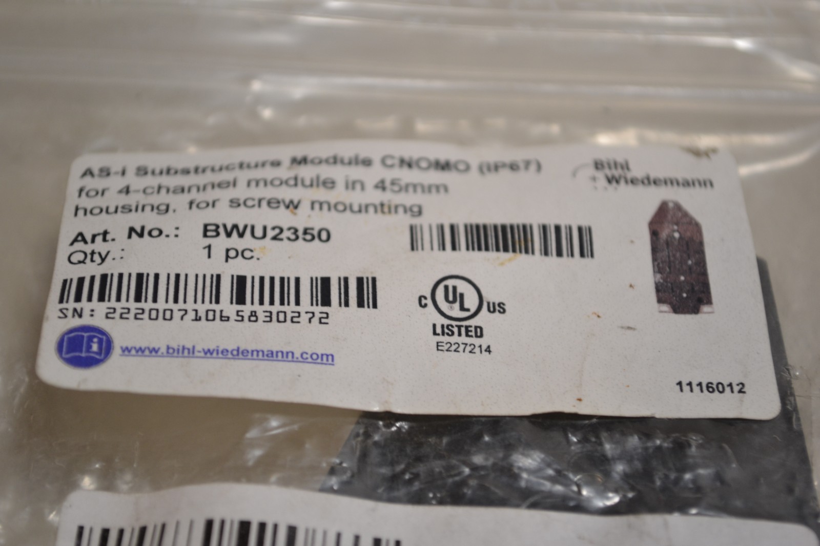 Bihl+Wiedemann AS-i Substructure Module