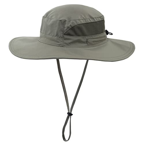 Men's Outdoor Boonie Sun Hat UV Protection Fishing Hiking Large Army Green