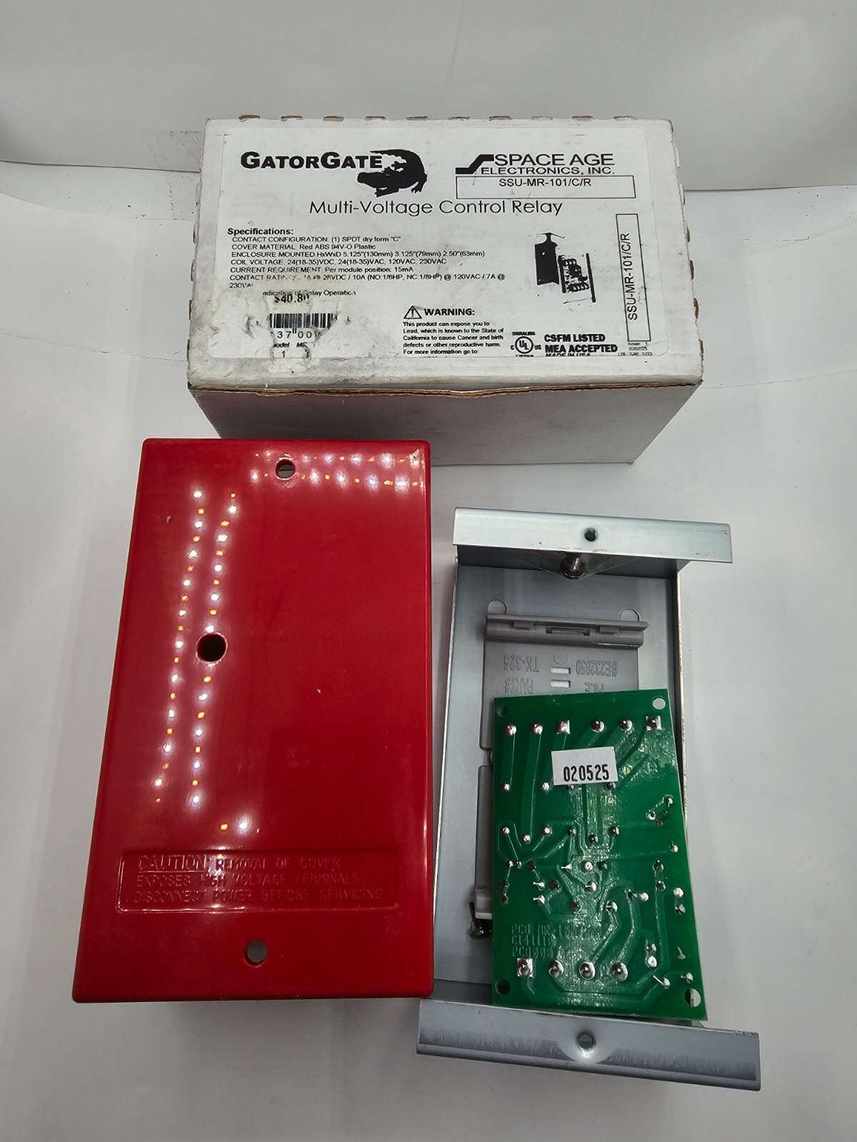 Gator Gate SSU-MR-101/C/R Multi-Voltage Control Relay / Enclosure