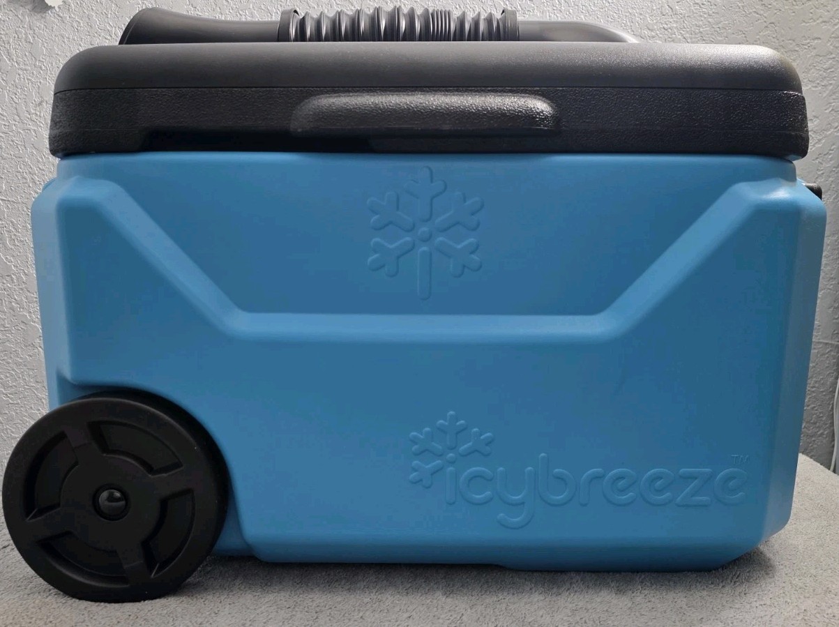IcyBreeze Portable Air Conditioner V2 38-Quart Cooler Black Blue NEW Complete