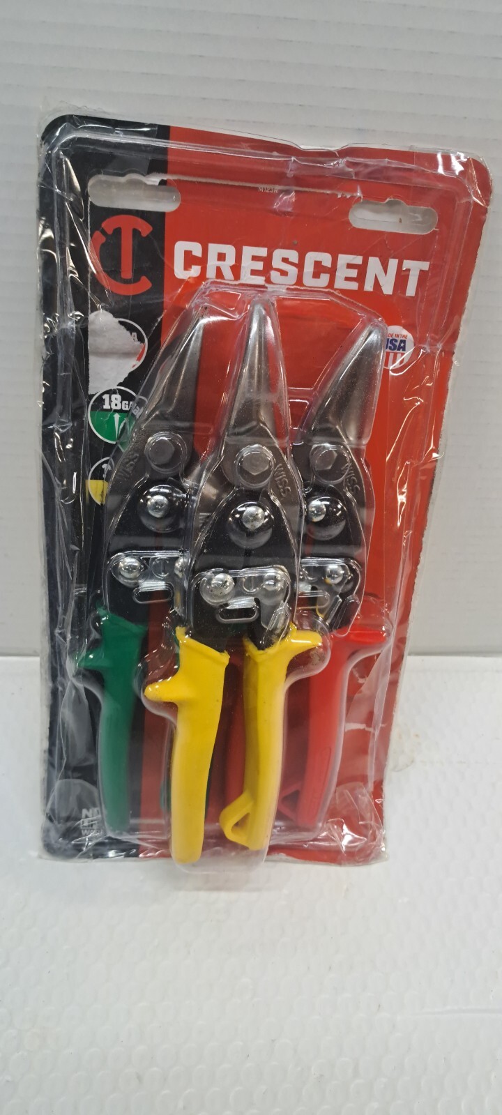 ** Crescent Wiss Aviation Snips M123R 18GA Set Of 3 - FREE SHIPPING!