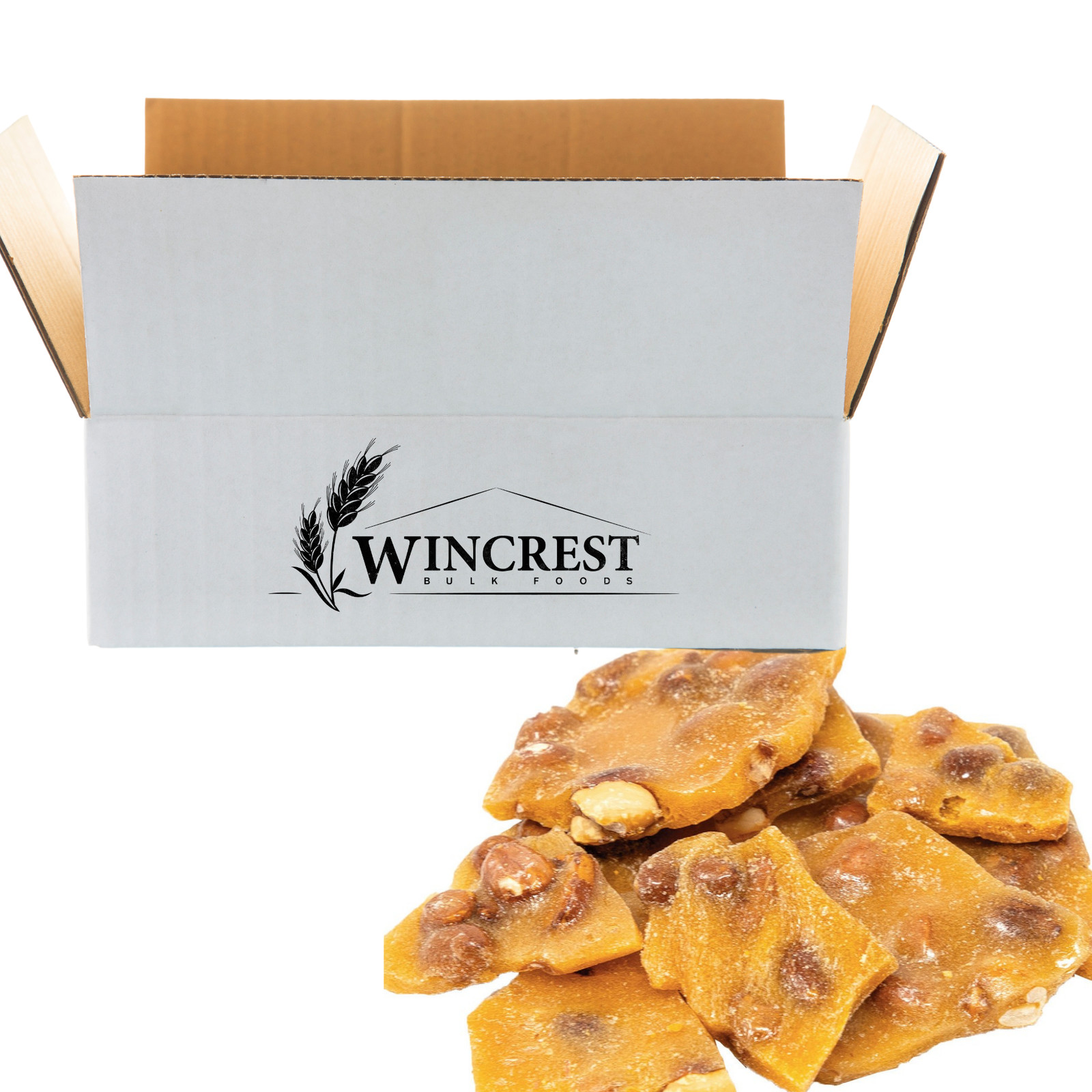 WinCrest Peanut Brittle - 5 Lb Case - Free Expedited Shipping!