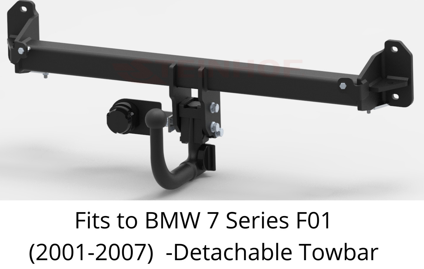 DETACHABLE Tow Bar For BMW 7 Series F01 (2008-15) & NO ELECTRICS - B079