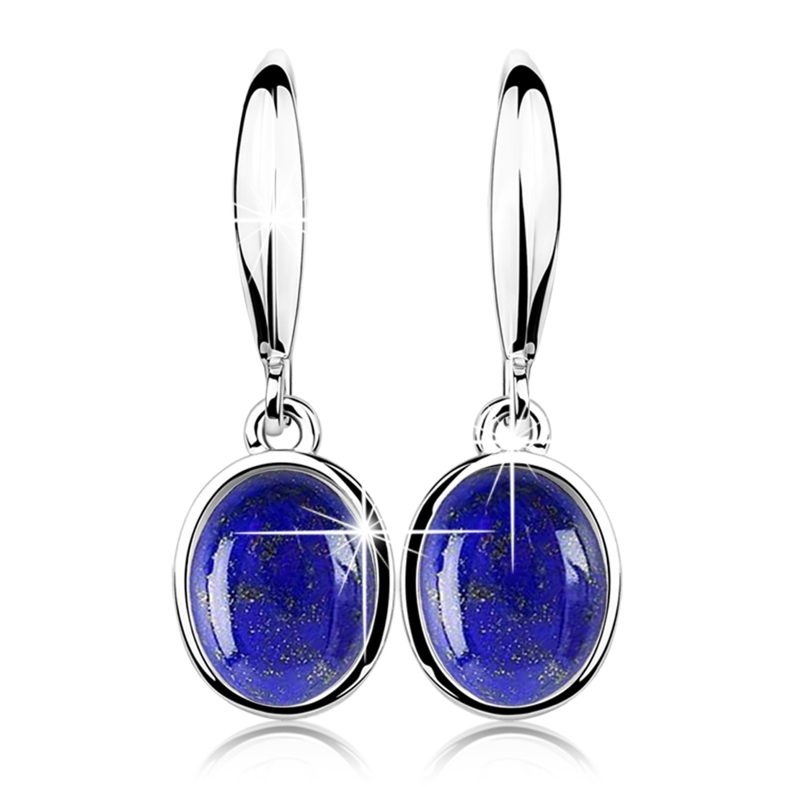 Silver Earrings Blank Pair – 8×10 mm Cabochon Bezel Setting Blank