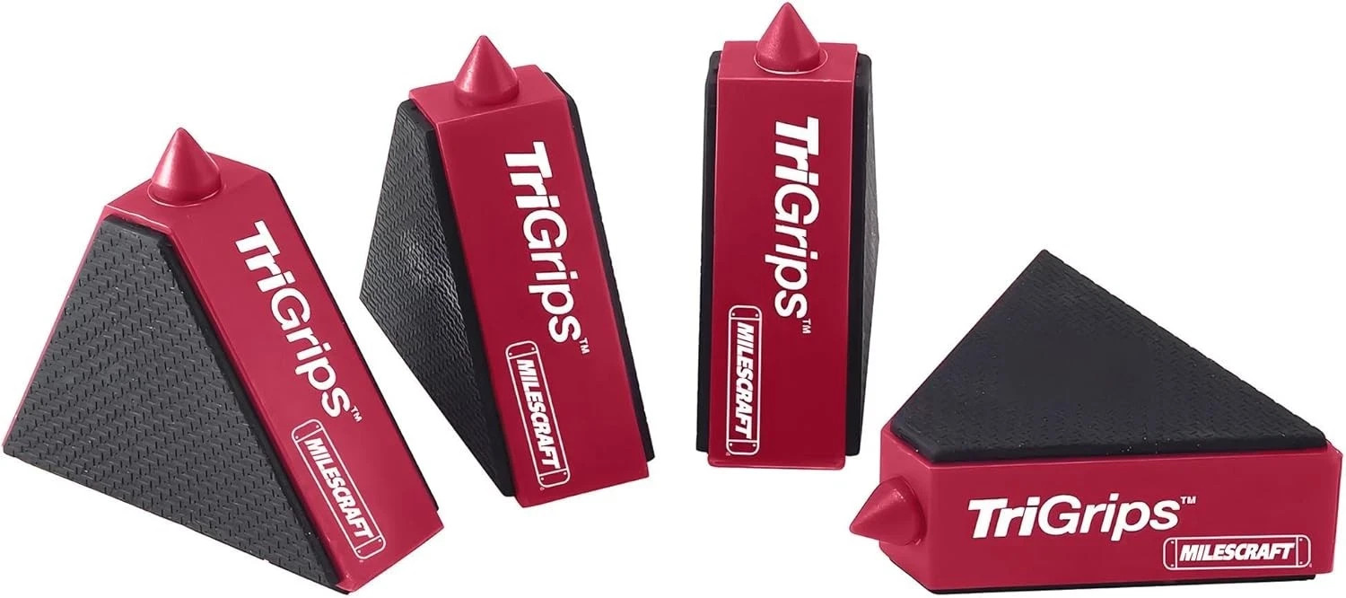 Milescraft 1600 TriGrips - Triangle Cookie Work Grippers, for Red