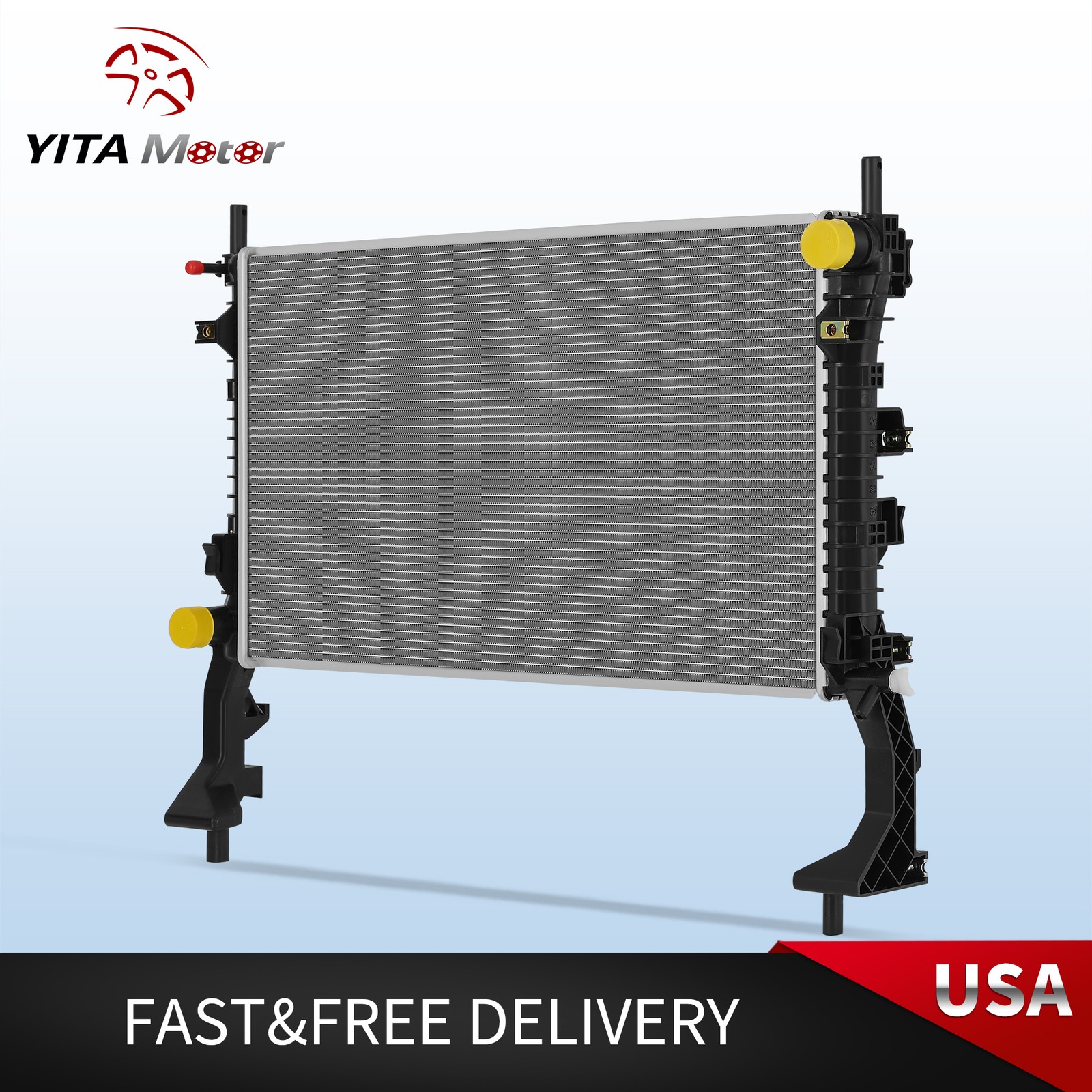 Radiator For 2015 2016 2017 2018 2019 2020 2021 2022 Ford Mustang EcoBoost 2.3L