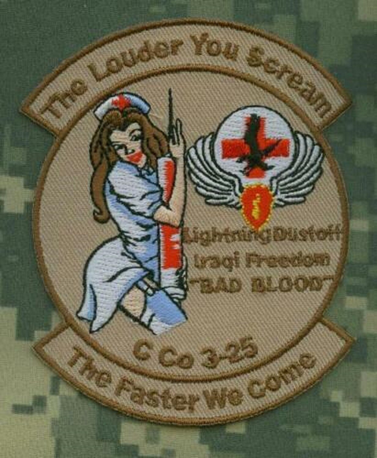AFSOC COMBAT RESCUE CRO PEDRO PJ MEDEVAC PATCH: You Scream Louder I Come Faster