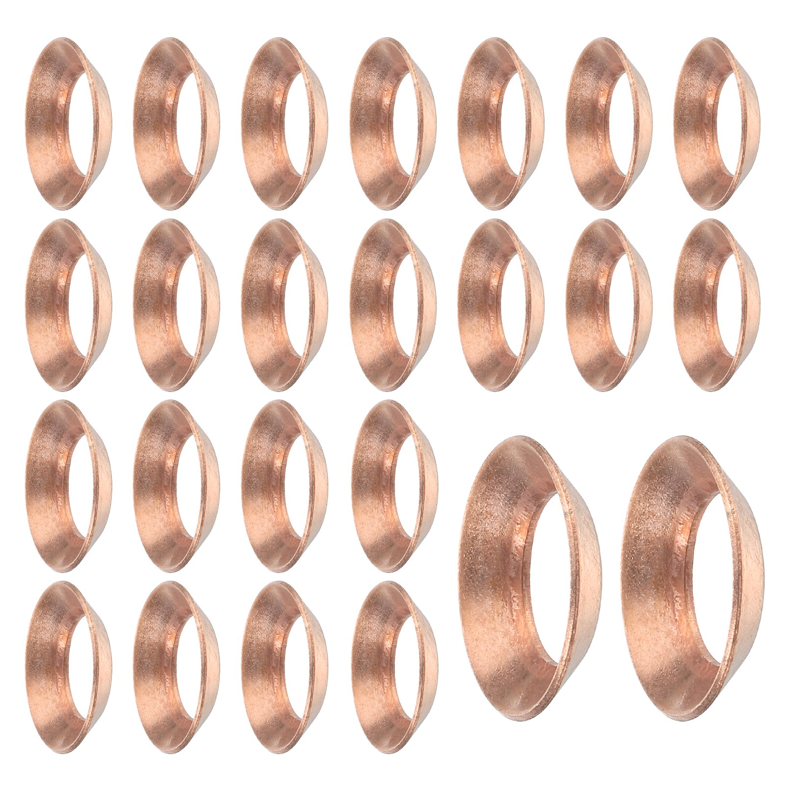 24PCS Copper Flare Gasket 1/2" Tube Size Suitable for 12.7mm Copper Pipe