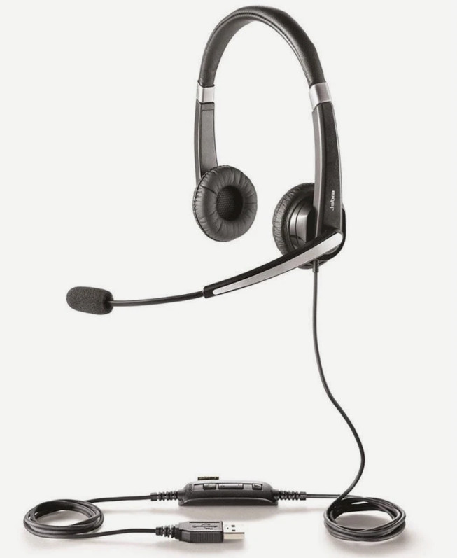 NEW Jabra UC Voice 550 MS Duo USB Headset Stereo noise cancelling 5599-823-109