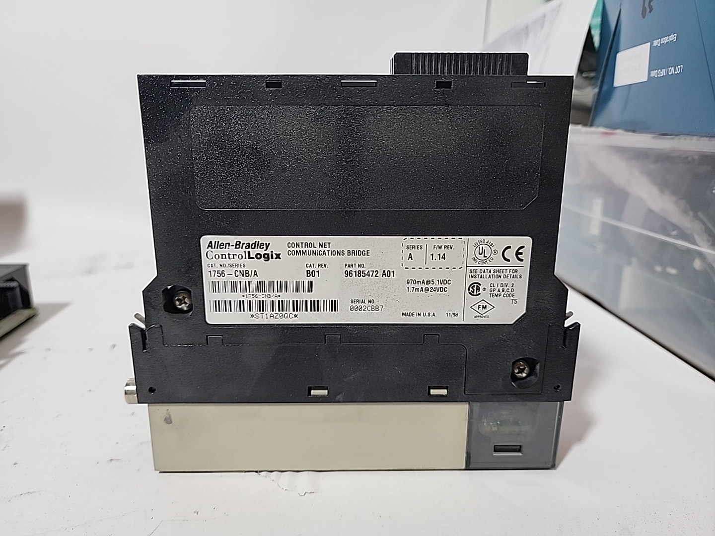 Allen Bradley 1756-CNB/A ControlNet Communication Bridge, FW Rev 1.14