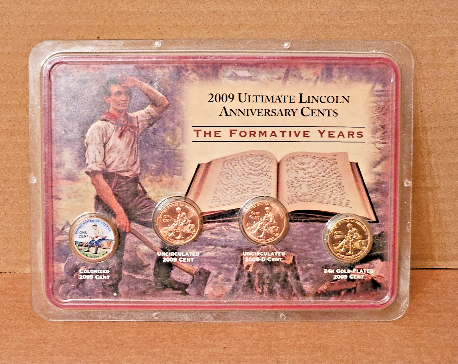 2009 Ultimate Lincoln Anniversary Cents 'The Formative Years' 4 Coin Set Sealed
