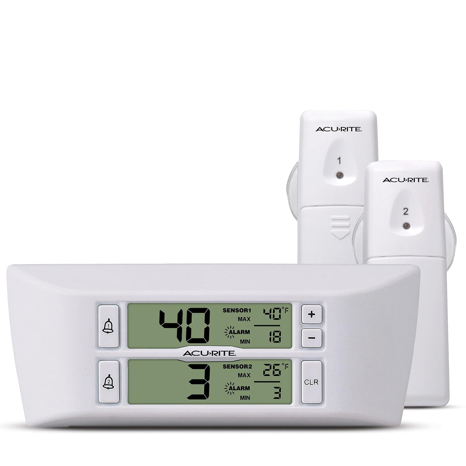 Digital Wireless Fridge and Freezer Thermometer with Alarm and Max/Min Temperatu