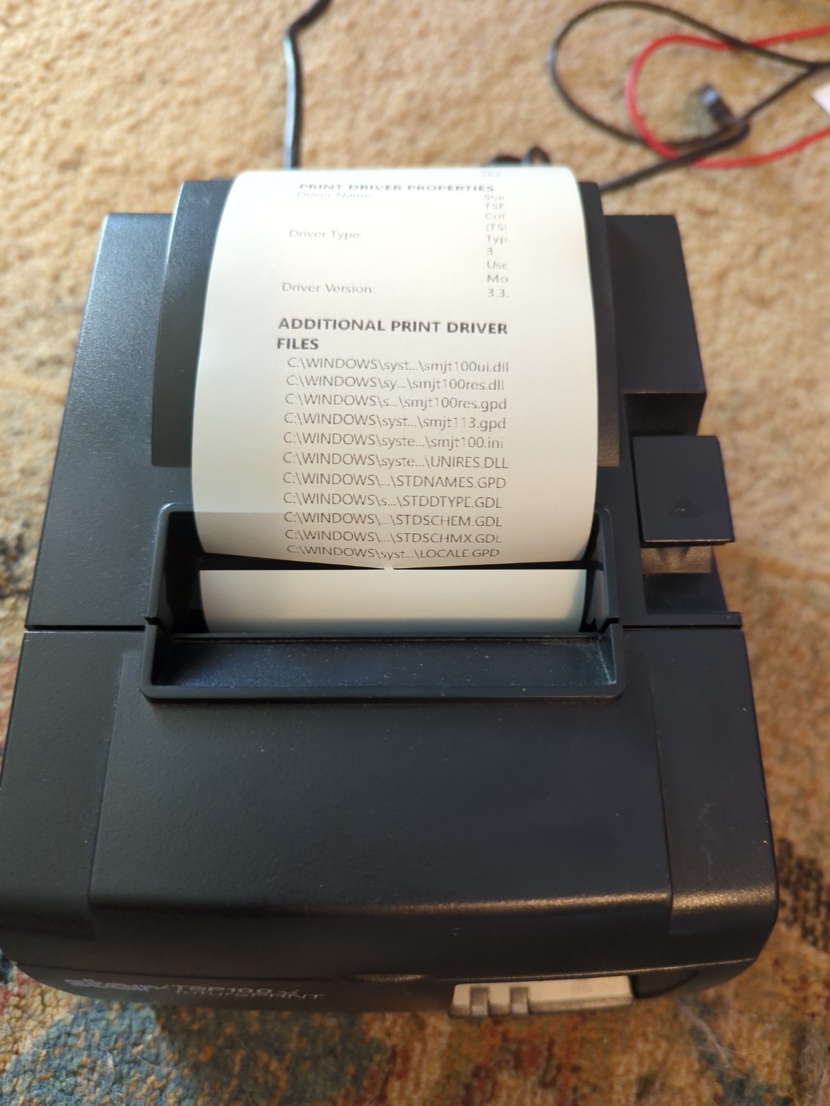 Star Micronics TSP100 FuturePRNT Thermal Receipt Printer POS w/ cables TSP143