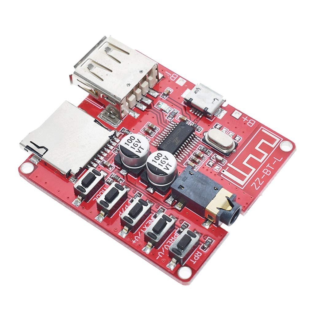 2x Compact Bluetooth Audio Decoder Modules - Supports USB/TF & Lossless Formats