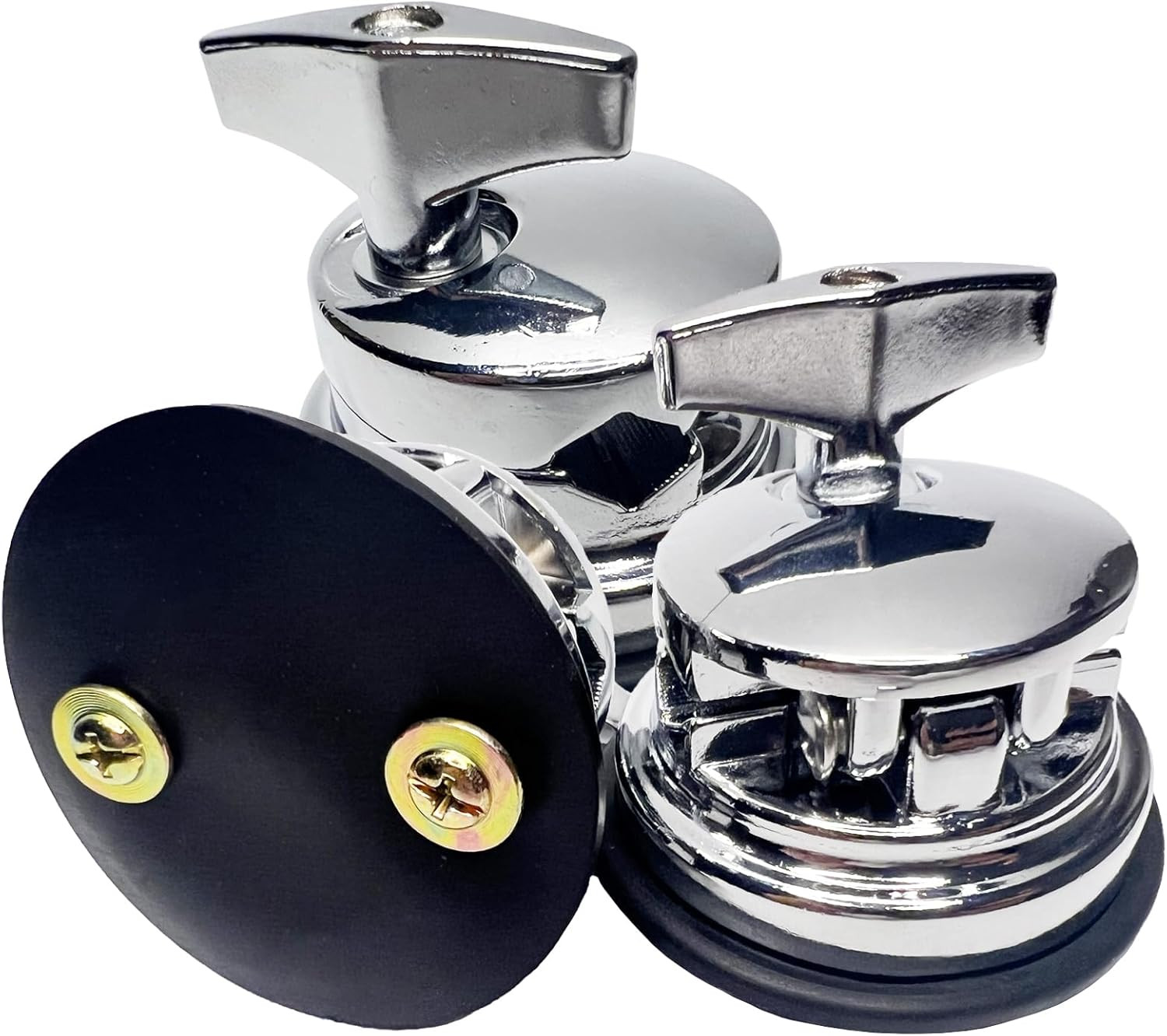 3Pcs Floor Tom Drum Leg Bracket Mount, Drum Holder Base Plate Rack Clamp, Tom