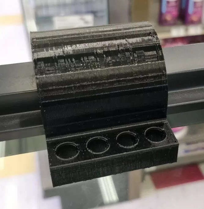 4 Hole Air Dosing Pump Tubing Holder for Aqueon 90G Rimmed Tank - 3D Printed