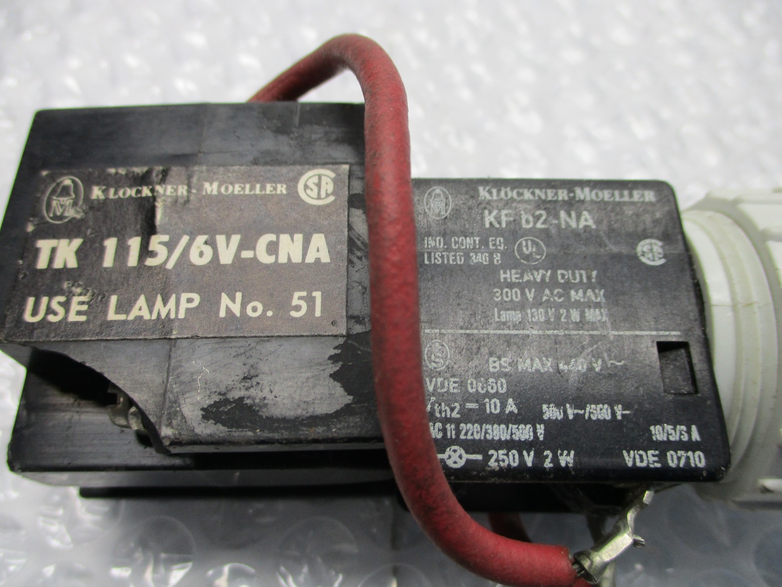 KLOCKNER MOELLER TK 115/6V-CNA PUSHBUTTON RED NSNP