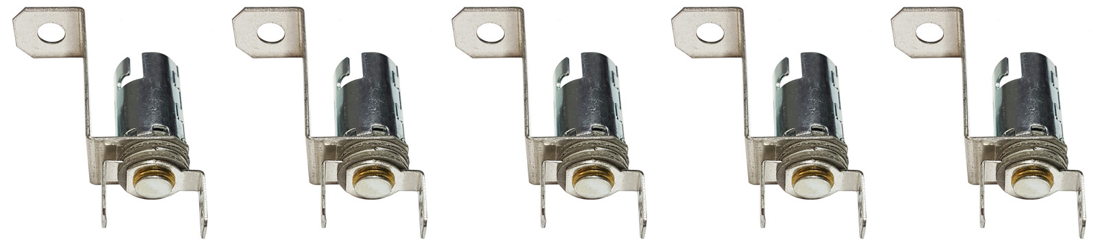 BA9s Bayonet Lamp Holder Bulb Socket, 1-1/8" Bracket for Bally Gottlieb (Qty: 5)