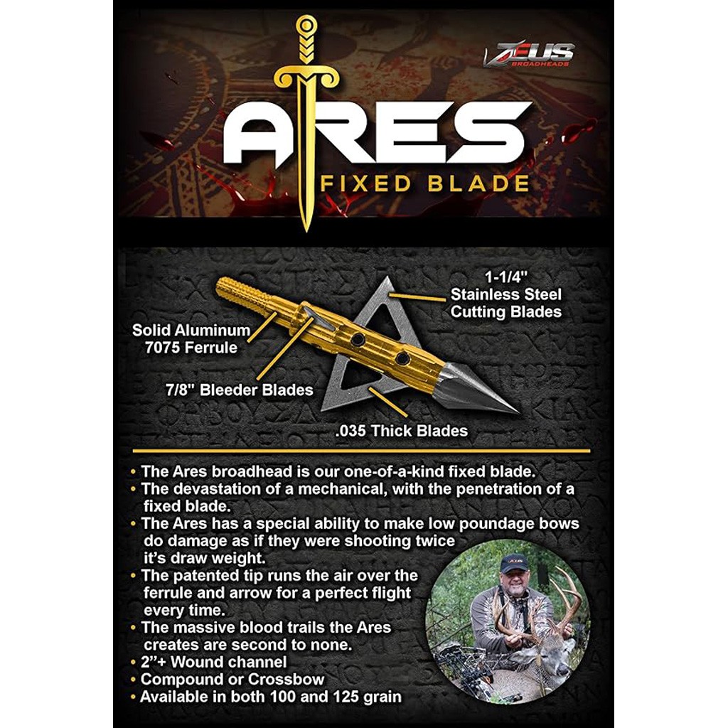 Zeus Ares Broadhead 125 gr. 3 pk.