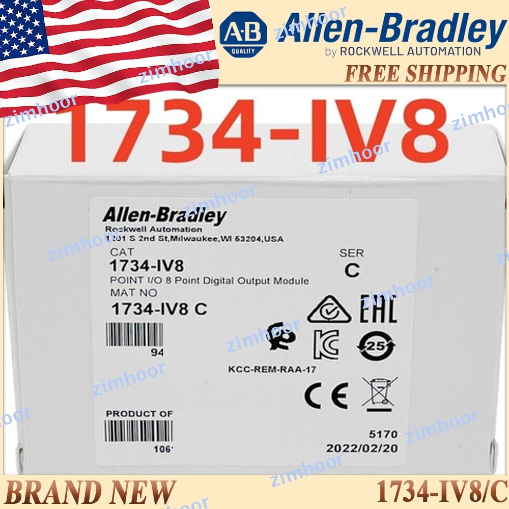 New AB 1734-IV8/C POINT I/O DigitalOutput Module US Same Day FreeShip