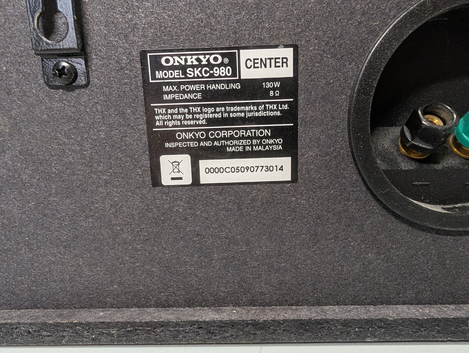 Onkyo SKC-980 Bookshelf Speakers Stereo Pair HiFi Home Audio Vintage