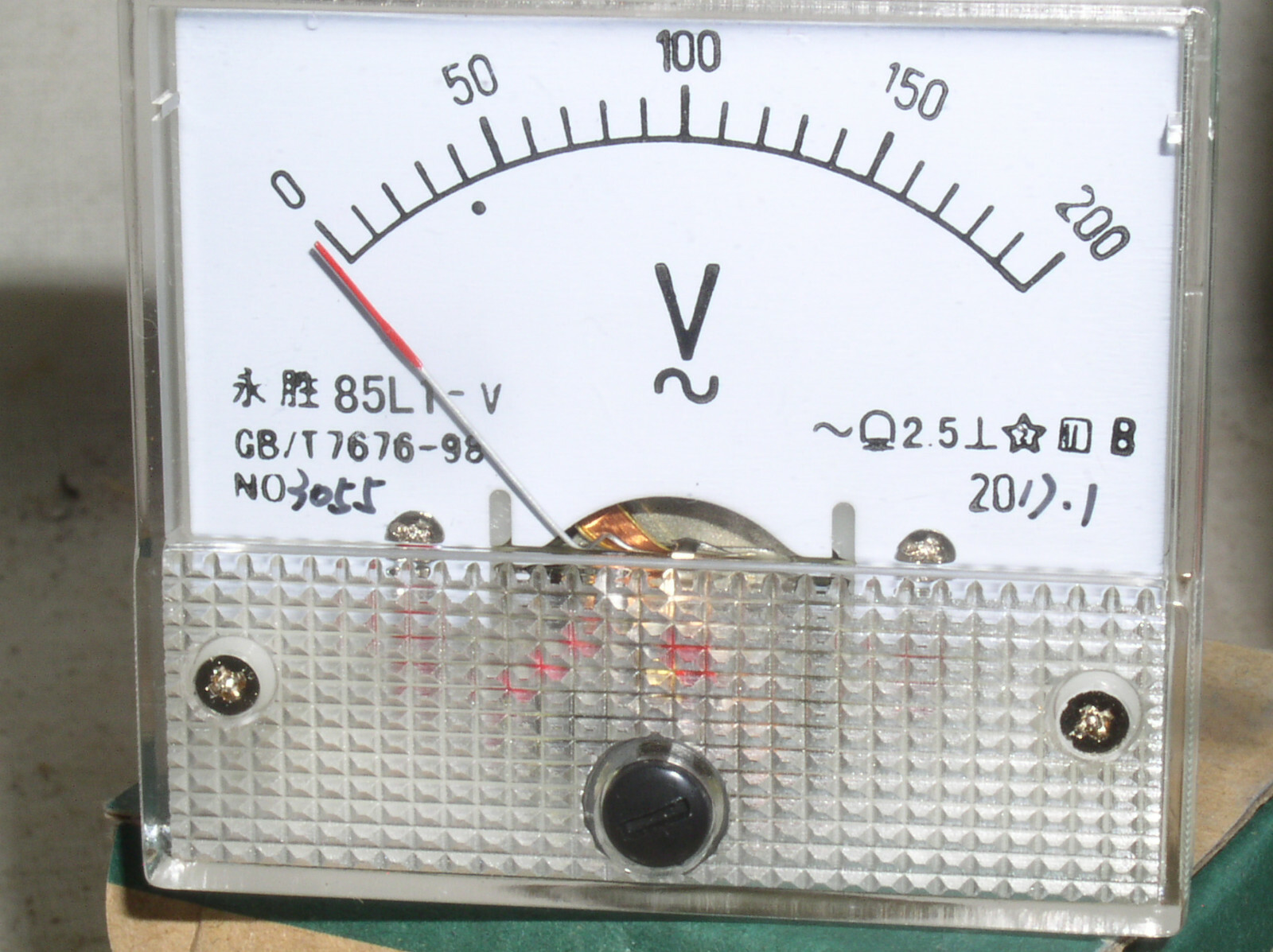 NEW 200V 120 V VAC AC VOLT ANALOG POINTER NEEDLE LINE PANEL METER VOLTMETER USA