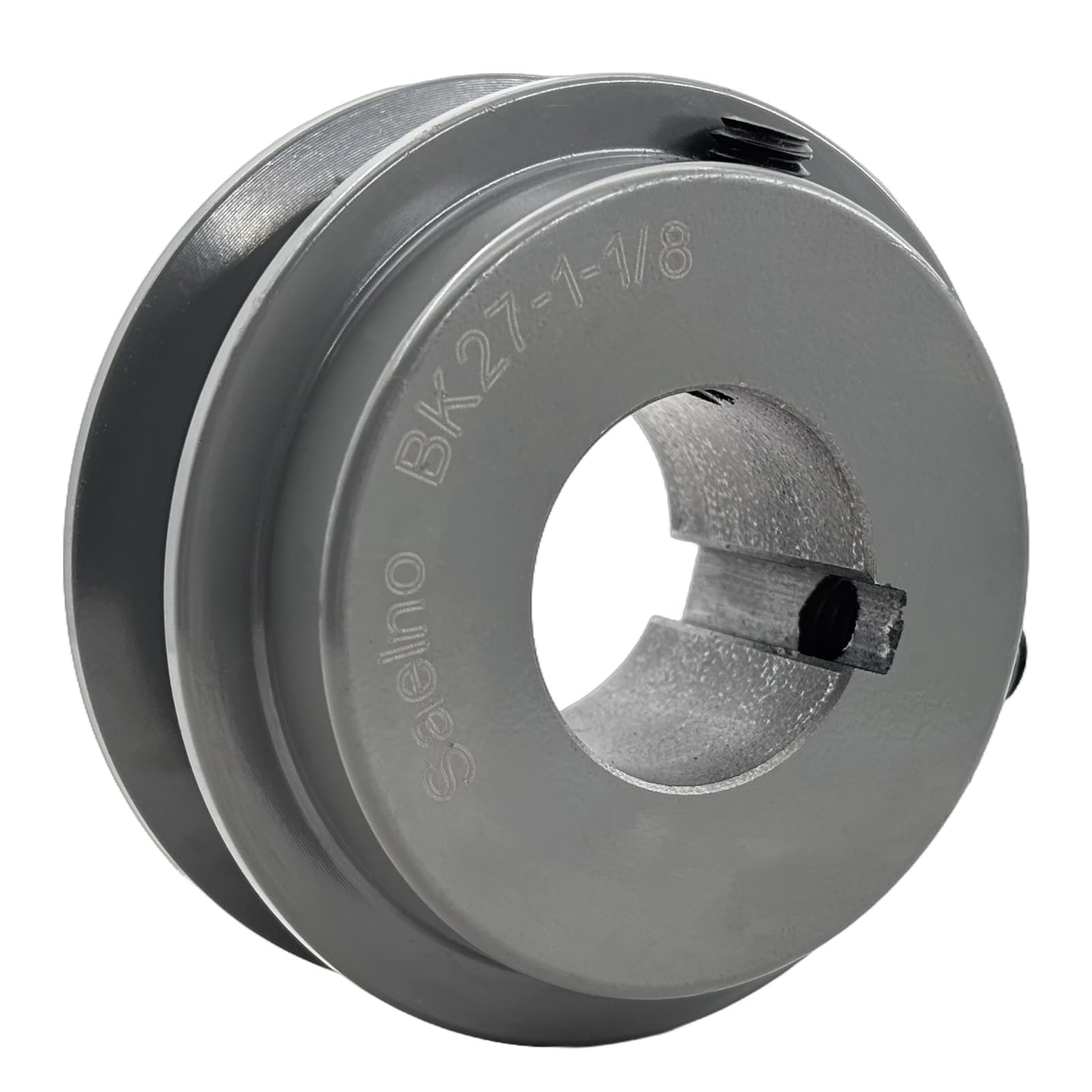 Saelno BK27-1-1/8 V Belt Pulley 1 1/8 inch Bore 2.85" OD,Electric Motor Pulle...