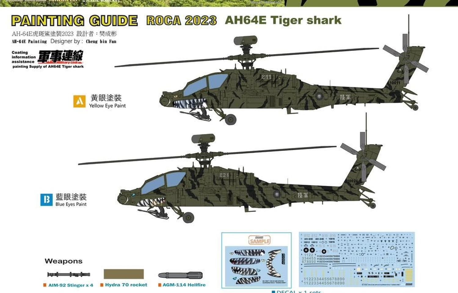 Freedom Model Kits 1/48 Scale AH-64E Apache Guardian Attack Helicopter, Republic
