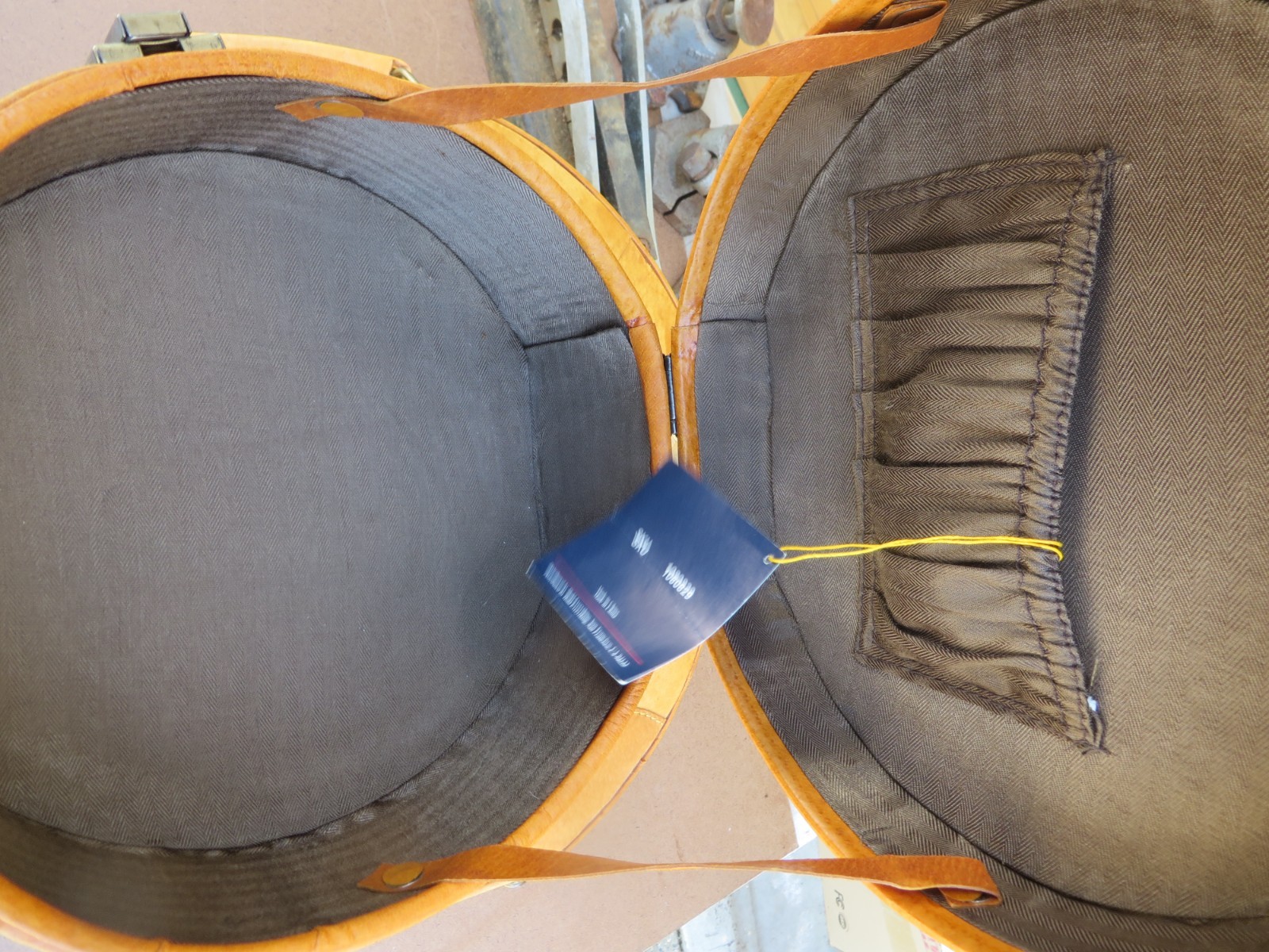 Pair-' Suitcase Baskets' w/Handles,Round- 'Hold Everything'