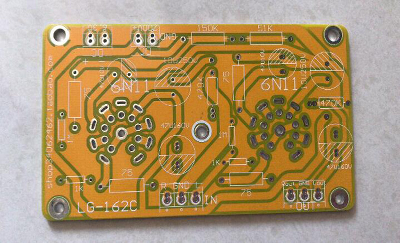 Buffer 6N11/6DJ8 Tube SRPP Preamplifier Headphone Amplifier Board Preamp PCB DIY