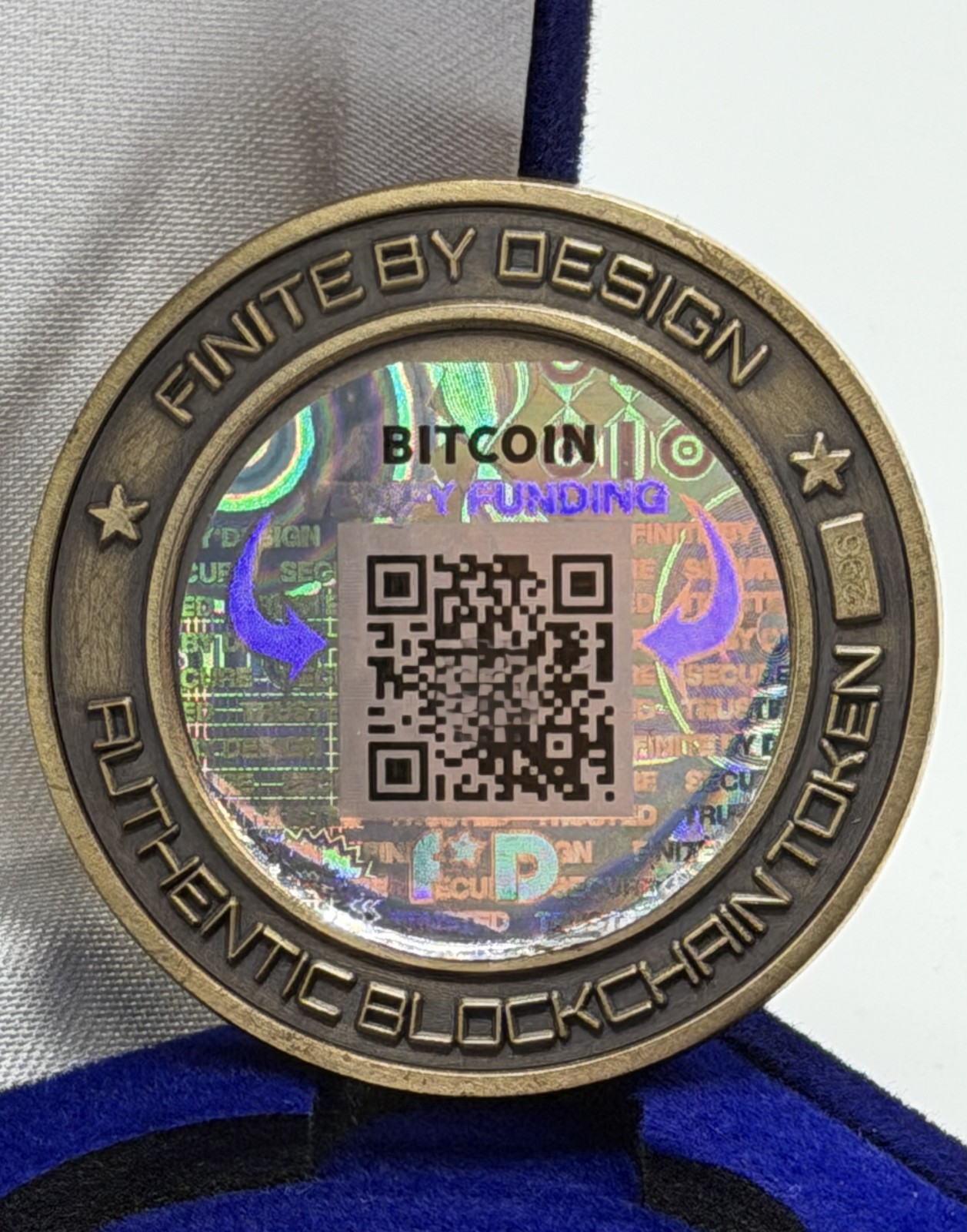 Bitcoin Physical Coin Crypto Cold Storage Wallet BTC Collectible