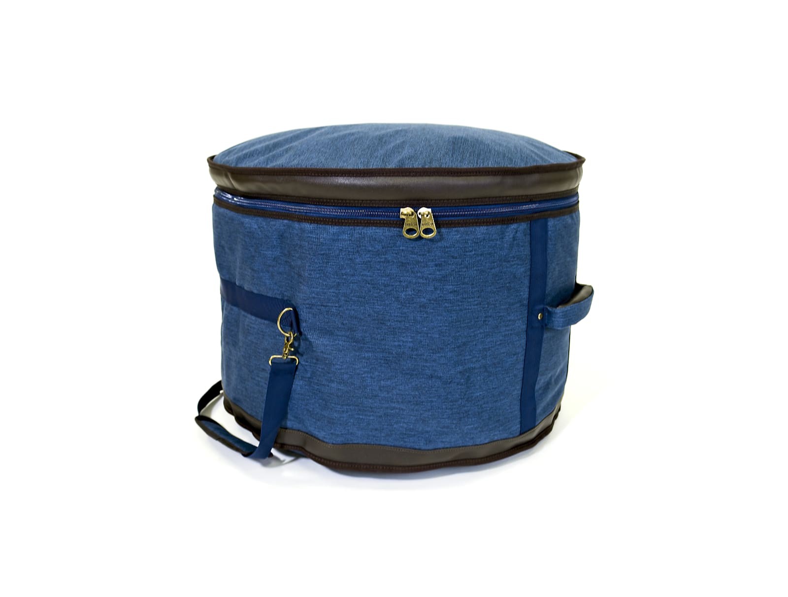 Barton GSP Premium Bass Drum Bag, 26" x 14", Blue & Brown Oxford