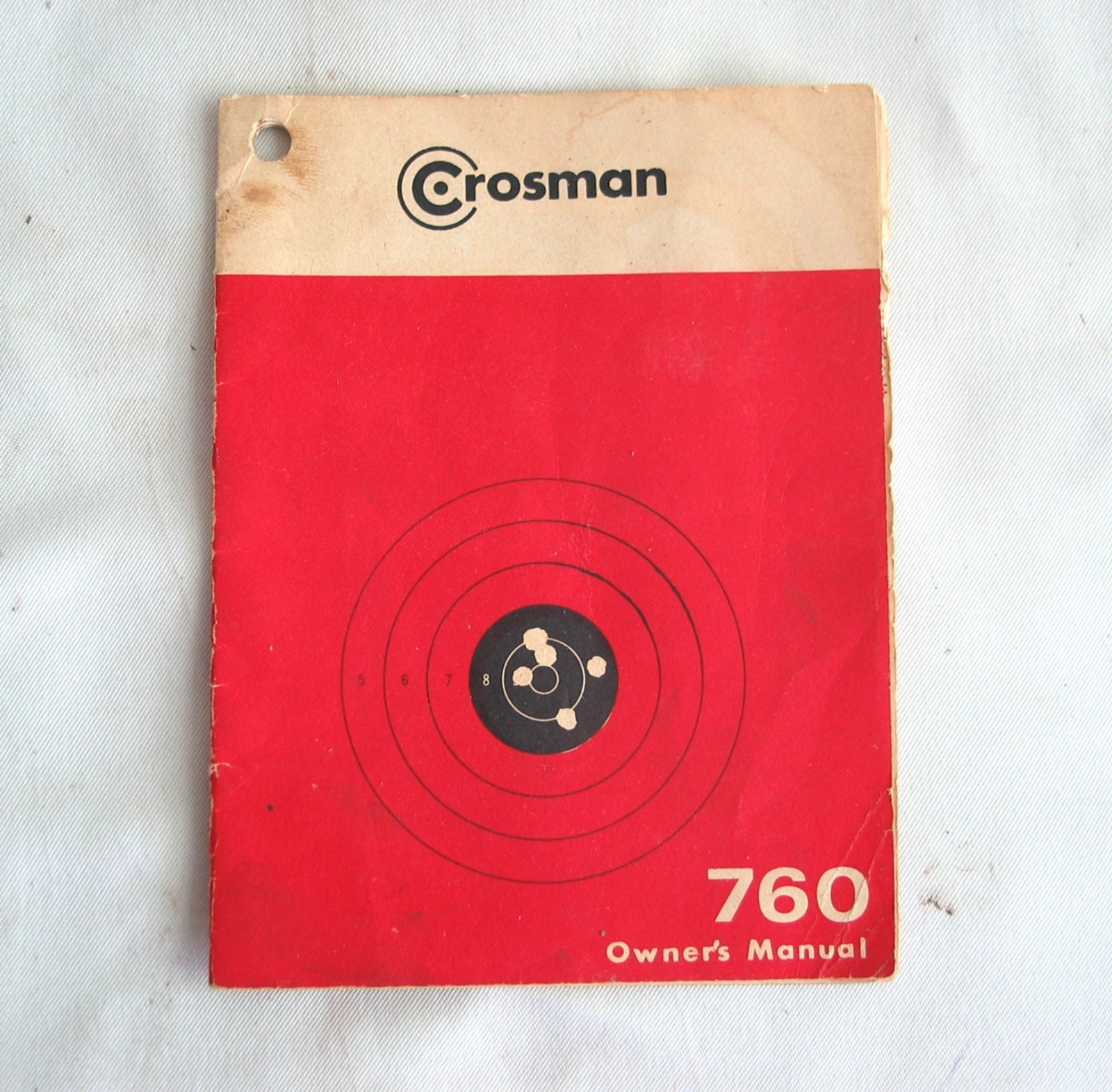 1969 Crosman Red & White Vintage Powermaster #760 Rifle Owner's Manual