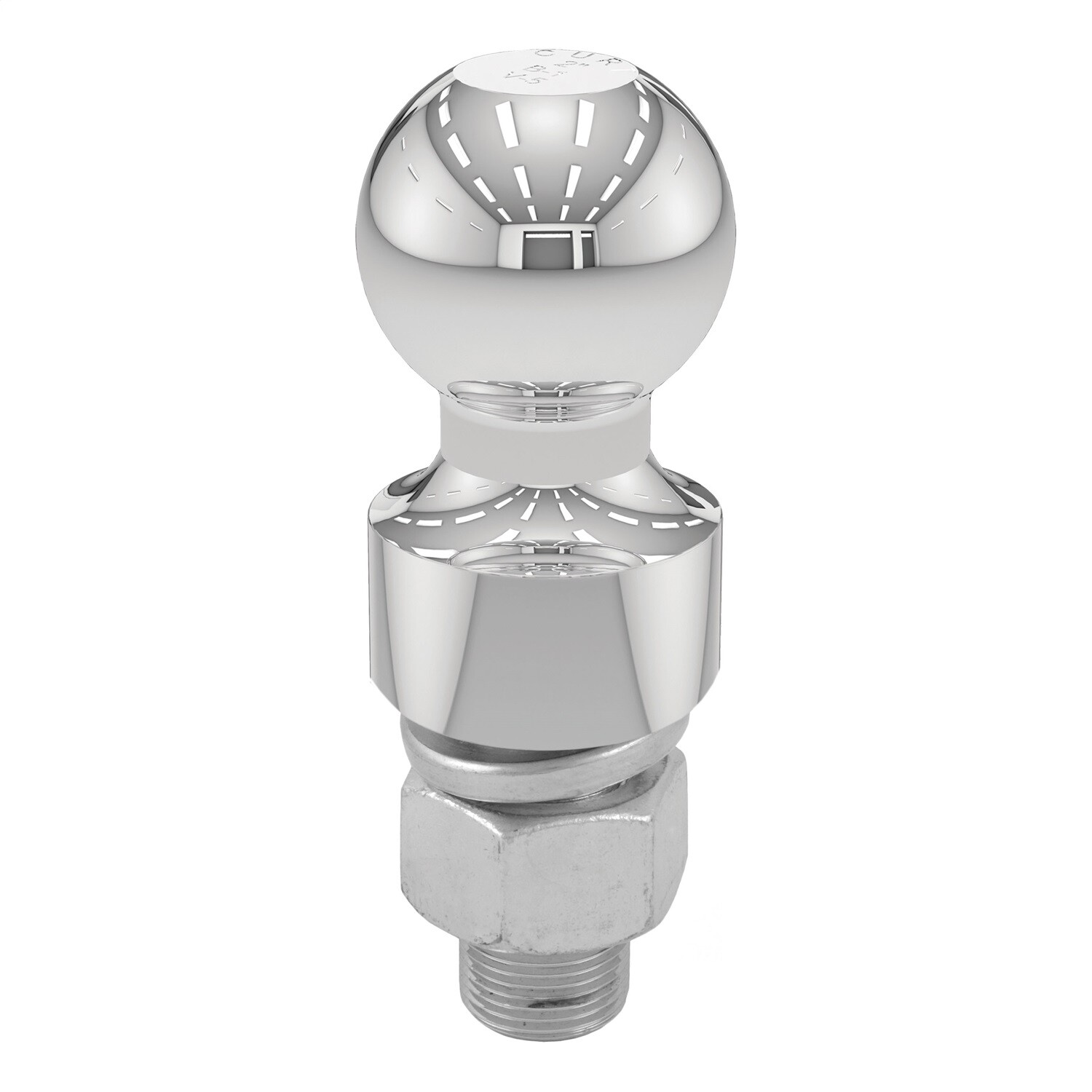 CURT 40033 2" Trailer Ball (1" x 2-1/8" Shank, 1" Rise, 6,000 lbs., Chrome)