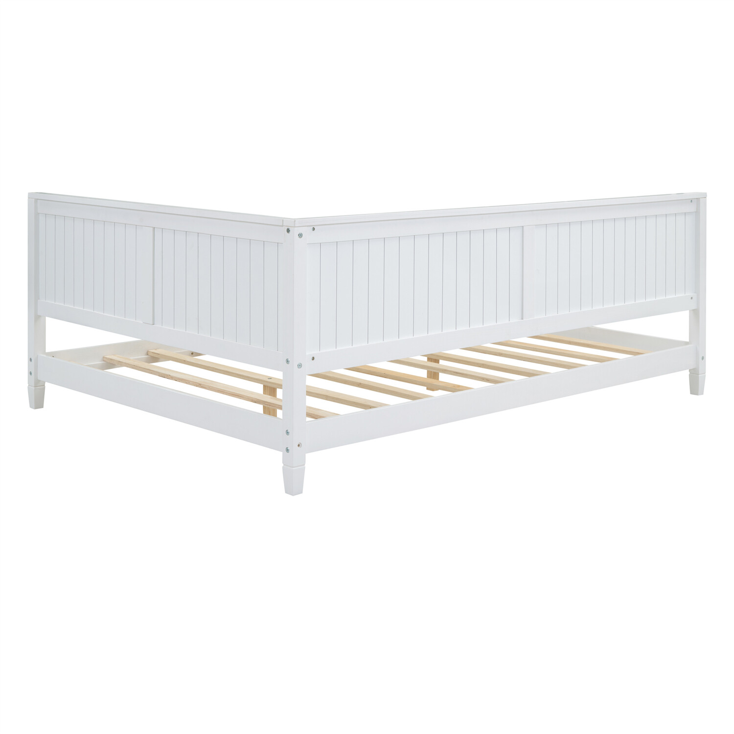 Full Size Wooden Daybed Modern Wooden Bed Frame Sofa Bed White/Gray/Espresso US