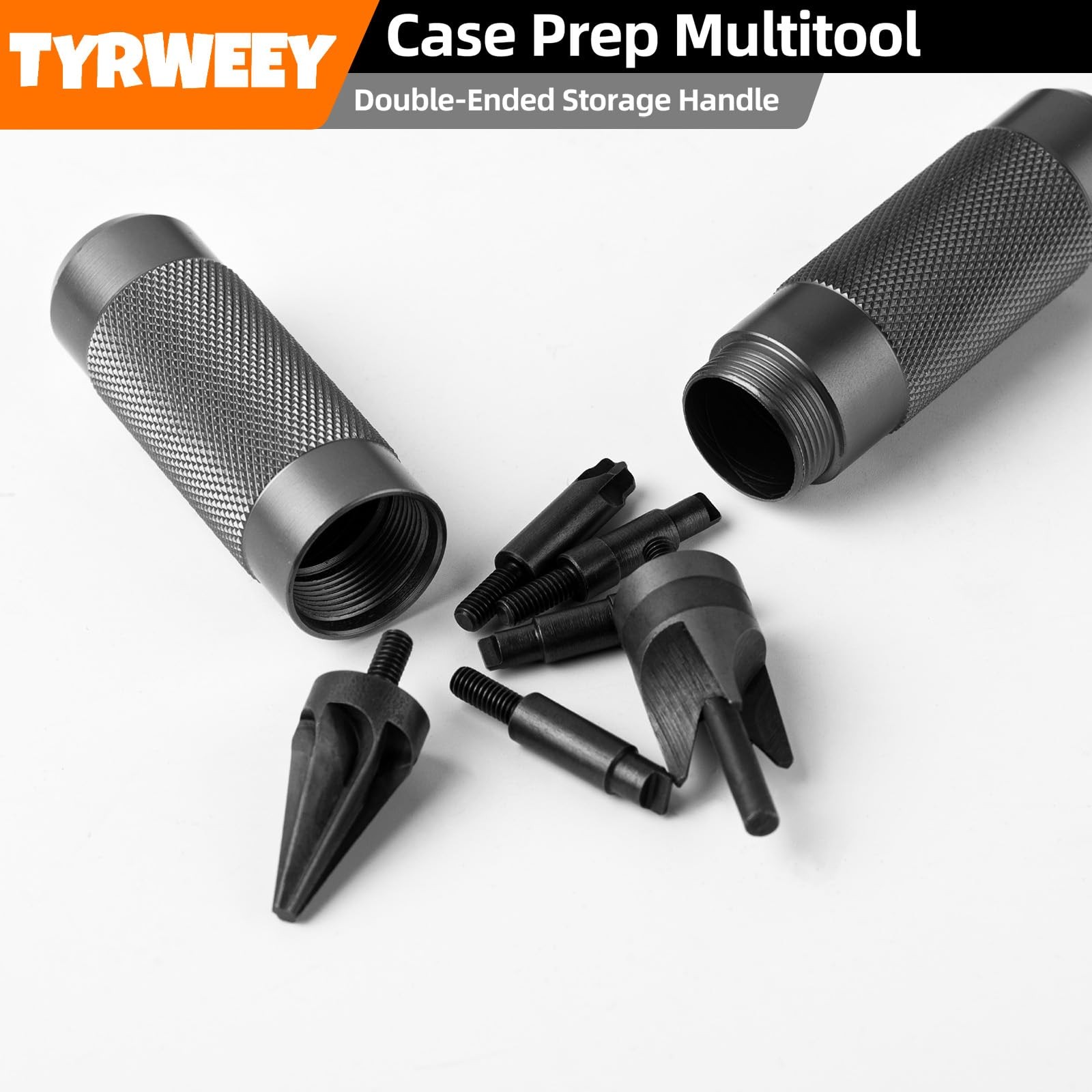 Case Prep Multitool Chamfer Deburring Tools for Reloading Primer Black