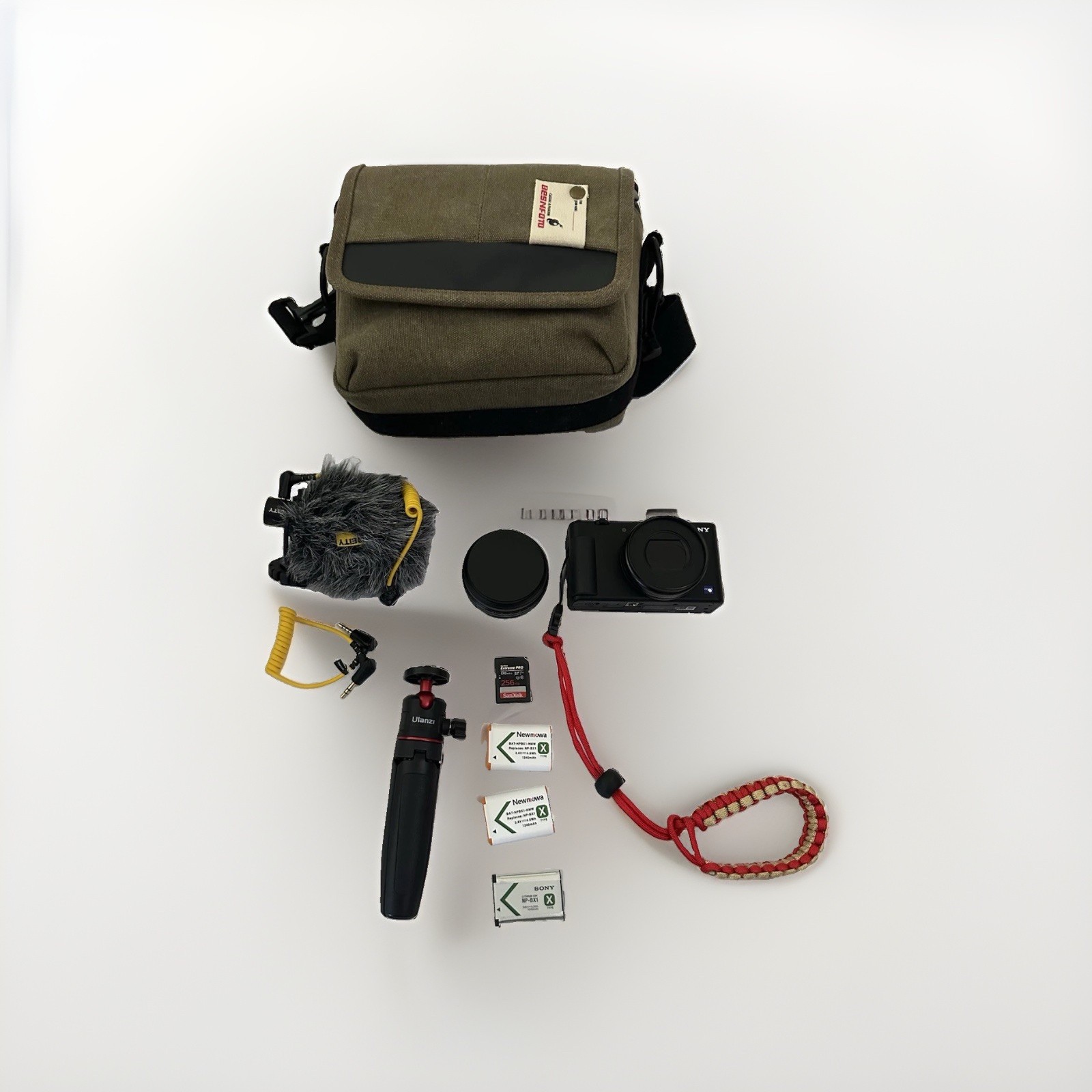 Sony ZV-1 Vlogging Camera Bundle | 256GB SD Card | Wide Angle Lens | Deity Mic