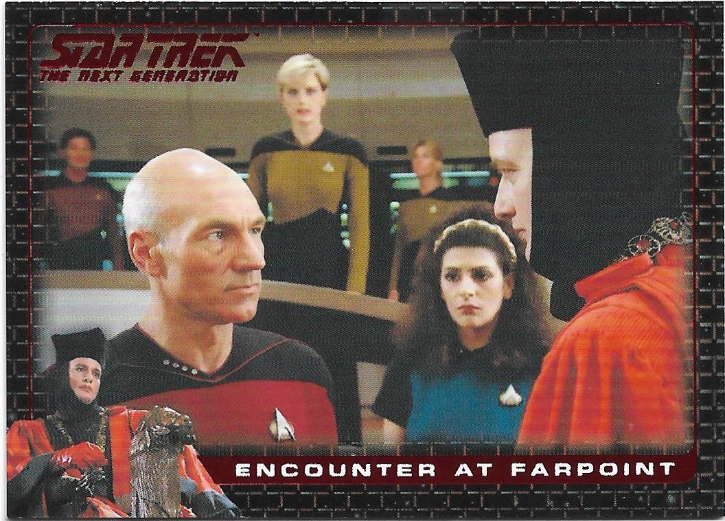 Star Trek TNG Archives Inscriptions Encounter at Farpoint E1 -E46 You Pick card