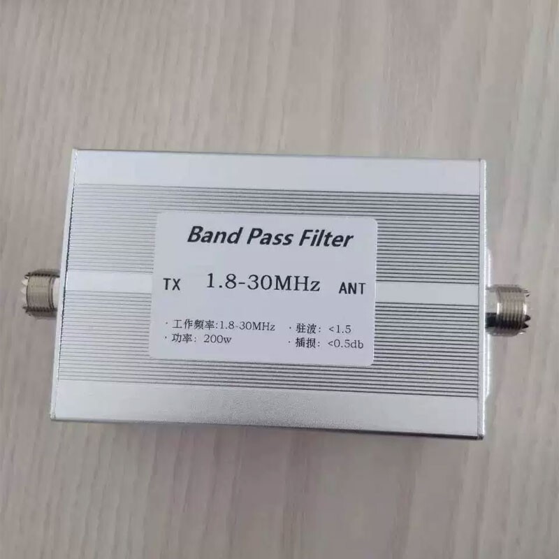 1.8-30MHz Band Pass Filter 50ohm Anti-interference 200W SSB CW AM FM BPF +SL16-F