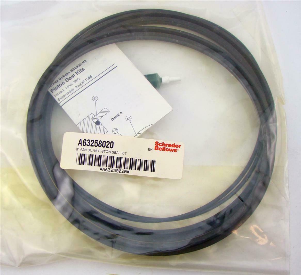 SCHRADER BELLOWS  8" A2N BUNA PISTON SEAL KIT A63258020