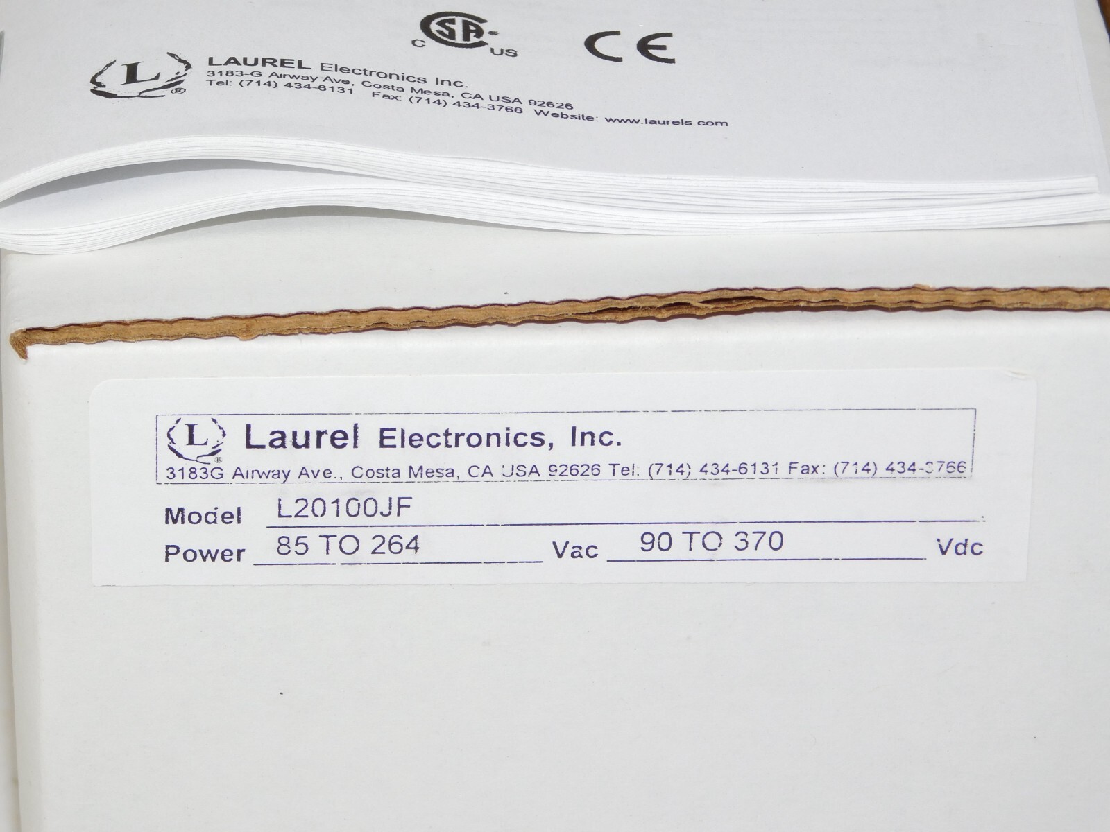 New Laurel L20100JF DPM Digital Panel Process Meter Temperature Controller Unit