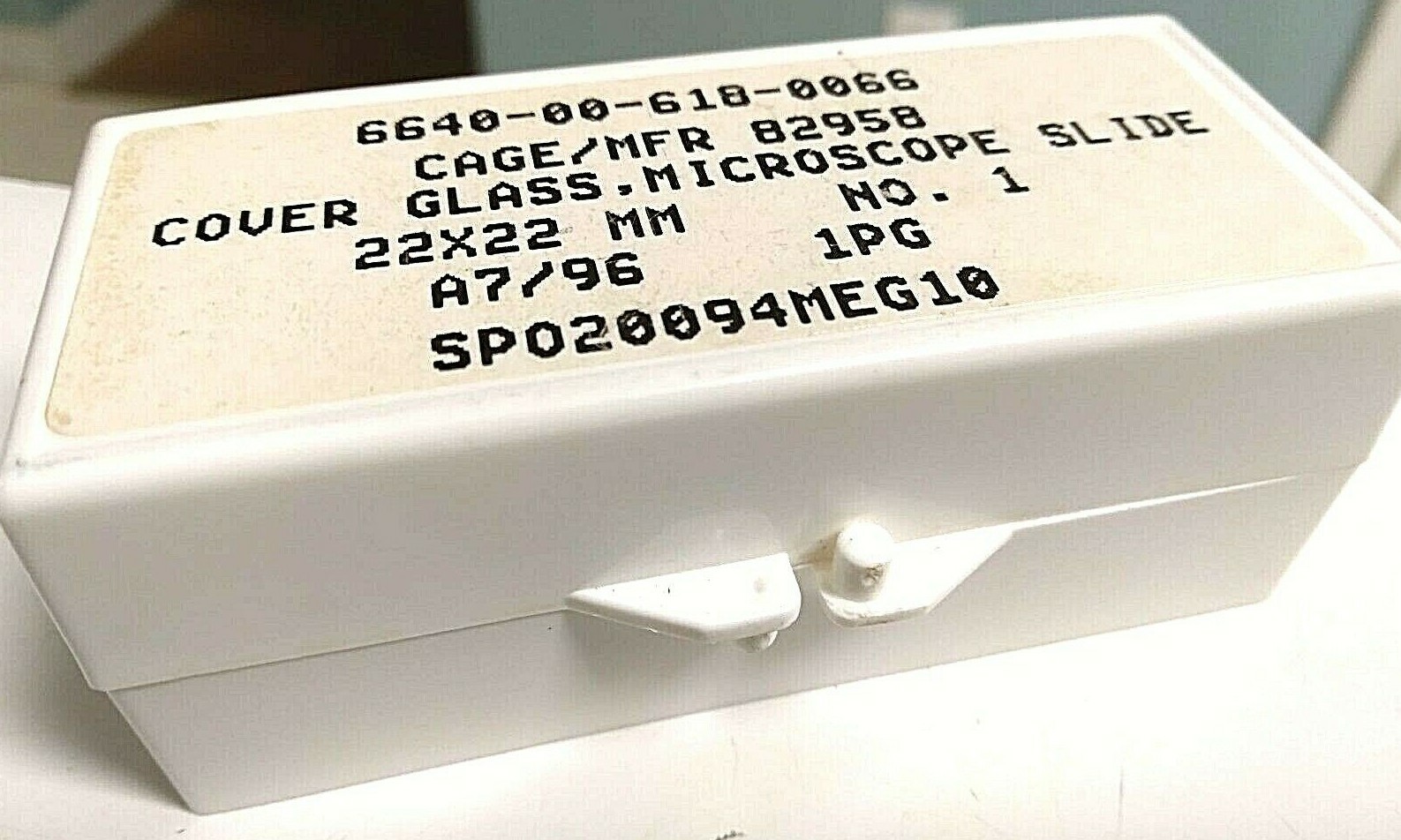 Erie Scientific Microscope Cover Glass Square 22x22 mm No.1 NSN 6640-00-618-0016