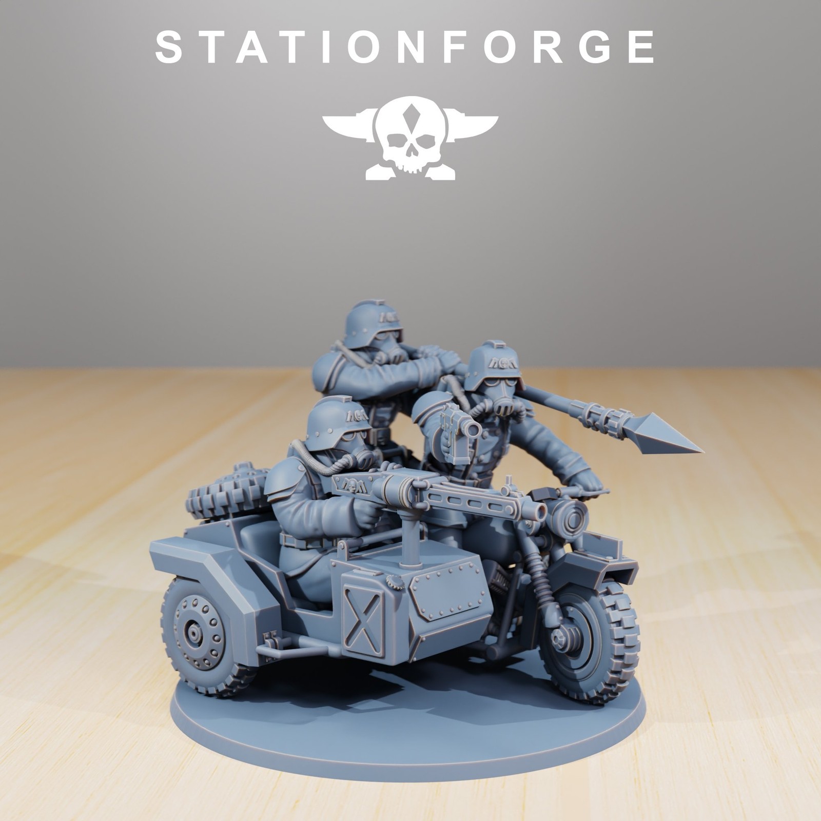 GRIM GUARD DEATH BIKERS WITH SIDECAR