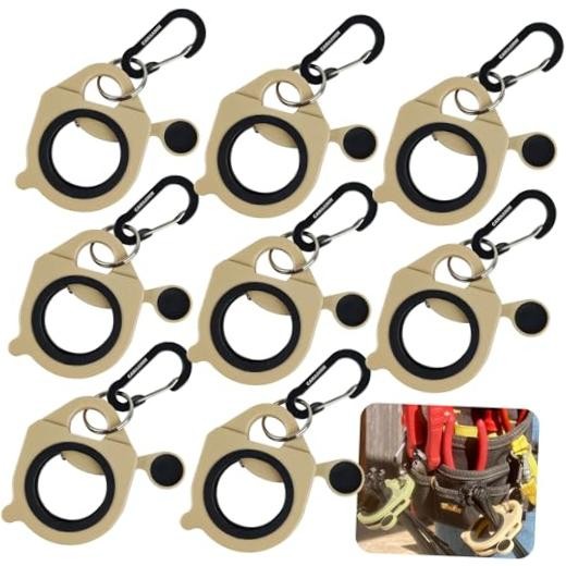 Zip Tie Holder Cable Tie Holder Heavy-Duty Colored Upgraded for Tool Belt Khaki
