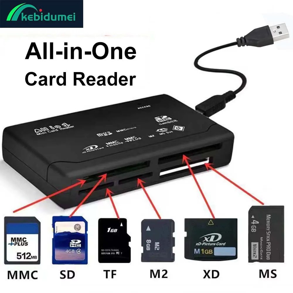 Memory Card Reader Mini 26-IN-1 USB 2.0 High Speed For CF xD SD MS SDHC lot